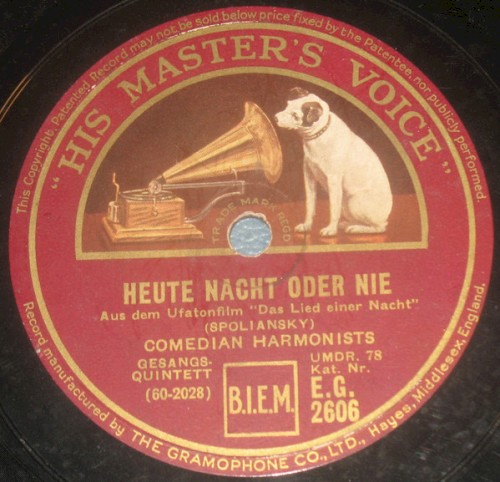 Heute Nacht oder nie / Auf Wiedersehn, My Dear