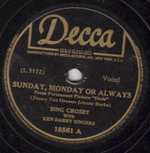 Sunday, Monday or Always / If You Please
