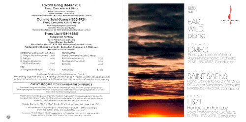 Edvard Grieg: Piano Concerto in A minor / Camille Saint‐Saëns: Piano Concerto no. 2 in G minor / Franz Liszt: Hungarian Fantasy