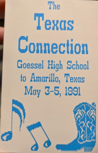The Texas Connection: Goessel High School to Amarillo, Texas, May 3-5, 1991