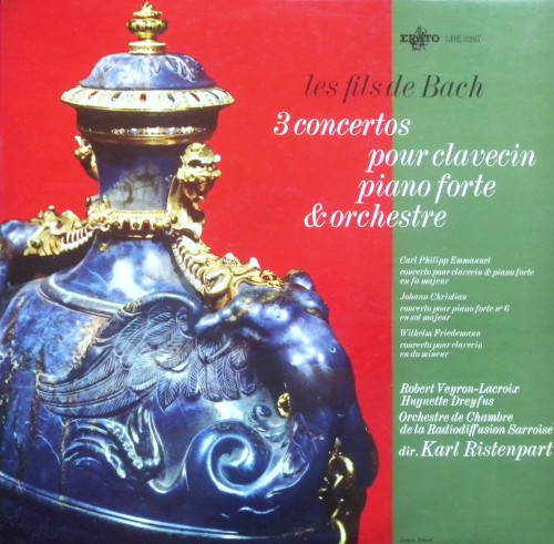 3 concertos pour clavecin, piano forte & orchestre