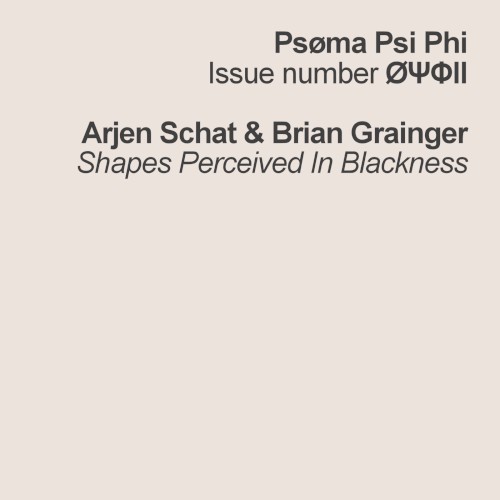 Shapes Perceived in Blackness / Colors Perceived in Silence