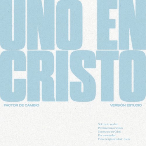 Uno en Cristo (Studio version)