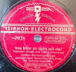 Drum Brüder wir trinken noch eins! / Denn bei uns geht alles wie genudelt!