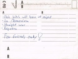 Rehearsal Tape 2000