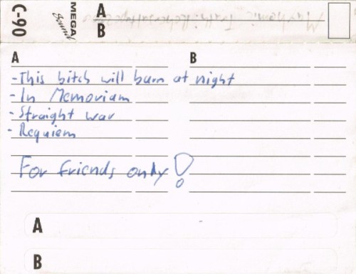 Rehearsal Tape 2000
