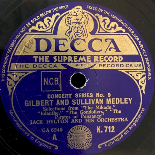 Gilbert and Sullivan Medley