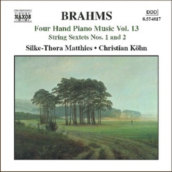 Four Hand Piano Music, Volume 13: String Sextets Nos. 1 and 2