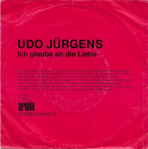 Ich glaube an die Liebe