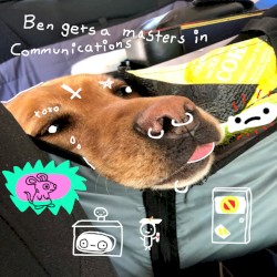 ben gets a master's in communication