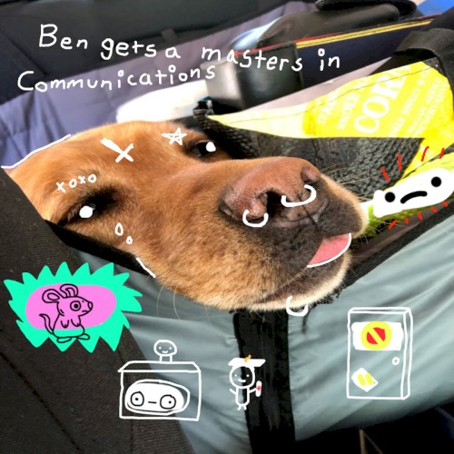 ben gets a master's in communication