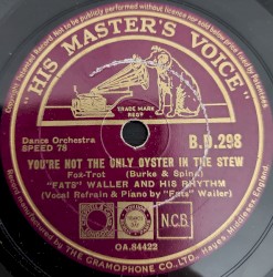 You're Not the Only Oyster in the Stew / Sweet Sue