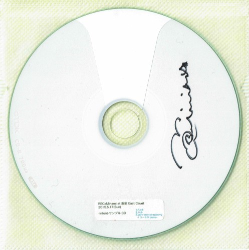 RECxMinami at 飯能 East Court 2015.05.17(Sun) -Intent-シングル CD