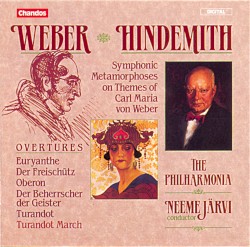 Weber: Overtures / Hindemith: Symphonic Metamorphoses on Themes of Carl Maria von Weber