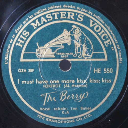 I Must Have One More Kiss, Kiss, Kiss / I’ll Never Smile Again