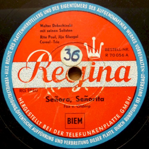 Senora, Senorita / Geh'n wir baden