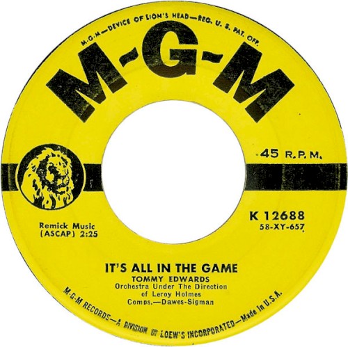 It's All In The Game / Please Love Me Forever