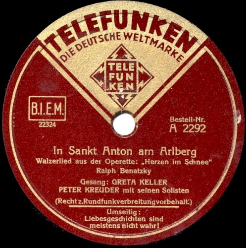 In Sankt Anton am Arlberg / Liebesgeschichten sind meistens nicht wahr!