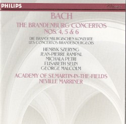 The Brandenburg Concertos, Nos. 4, 5 & 6