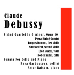 Quatuor en sol mineur, op. 10 / Sonate pour violoncelle et piano