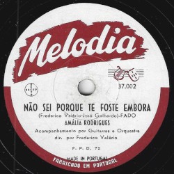 Não sei porque te foste embora / Fado Amália