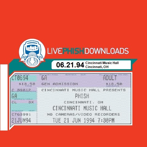 1994-06-21: Cincinnati Music Hall, Cincinnati, OH, USA