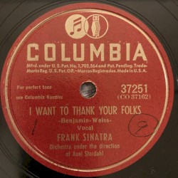 I Want to Thank Your Folks / Why Shouldn't It Happen to Us