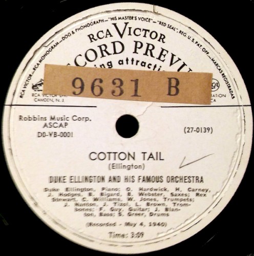 Cotton Tail / Sweethearts on Parade