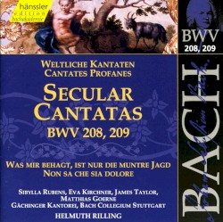 Secular Cantatas BWV 208, 209