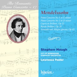 The Romantic Piano Concerto, Volume 17: Piano Concerto no. 1 in G minor / Piano Concerto no. 2 in D minor / Capriccio Brilliant, op. 22 / Rondo Brilliant, op. 29 / Serenade and Allegro giocoso, op. 43