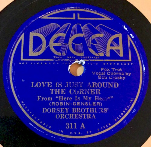 Love Is Just Around the Corner / Here Is My Heart