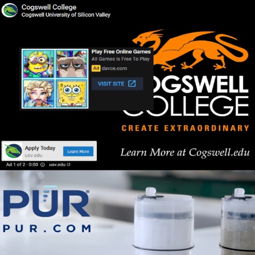 Two YouTube Ads