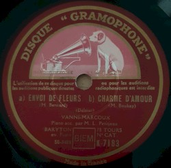 Envoi de fleurs / Charme d'amour / Stances à Manon