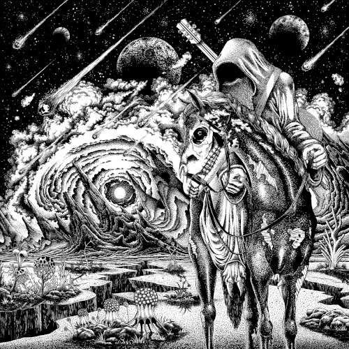 Cosmic Black Wizard Demon Horse Lord