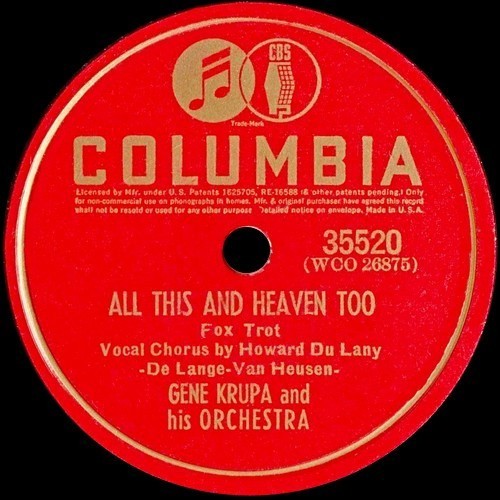 All This and Heaven Too / When the Swallows Come Back to Capistrano