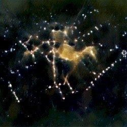 Constellation of Stars Arranging to Form a Key