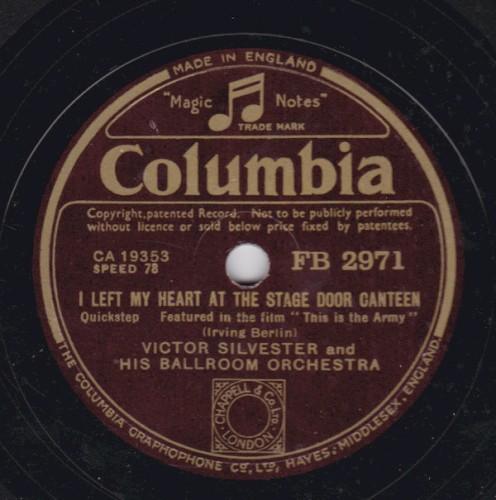 I Left My Heart at the Stage Door Canteen / Why Wait for the Moonlight