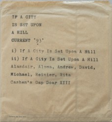 If a City Is Set Upon a Hill