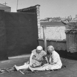 sleeping on the roof