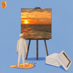 wavs on canvas