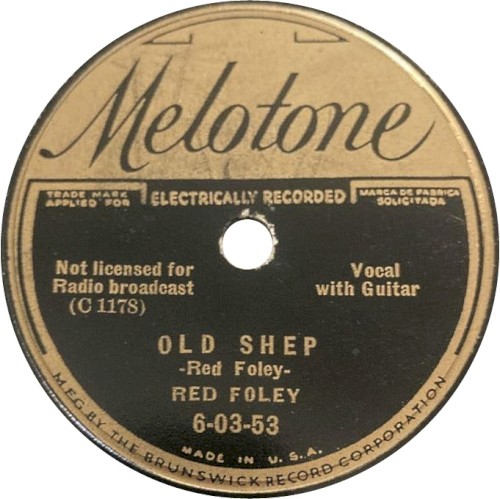 Old Shep / Sing Me an Old Hill-billy Ballad