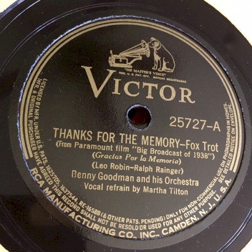Thanks for the Memory / It's Wonderful