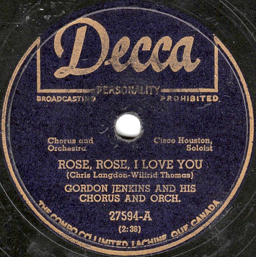 Rose, Rose, I Love You / Unless