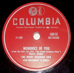 Memories of You / It's Bad for Me