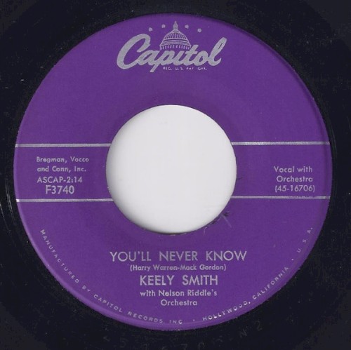 You’ll Never Know / You’ll Never Know