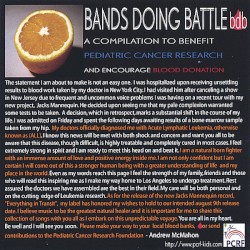 Bands Doing Battle: A Compilation to Benefit Pediatric Cancer Research and Encourage Blood Donation