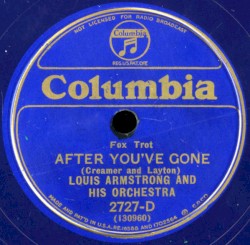 After You’ve Gone / When You’re Smiling (The Whole World Smiles with You)
