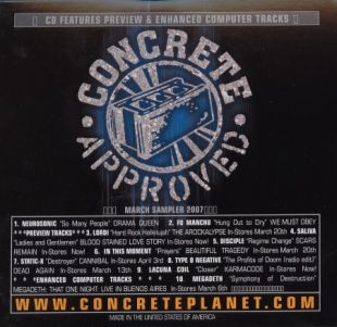 Concrete Approved: March Sampler 2007