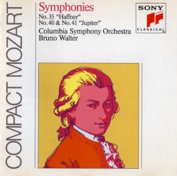 Symphonies nos. 35 "Haffner", 40, 41 "Jupiter"