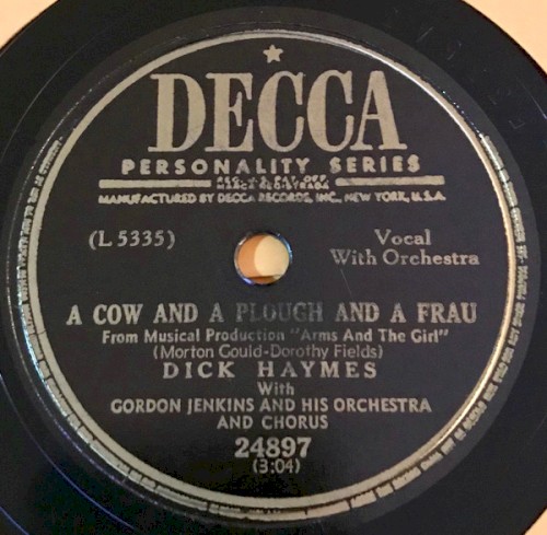You Kissed Me / A Cow and a Plough and a Frau